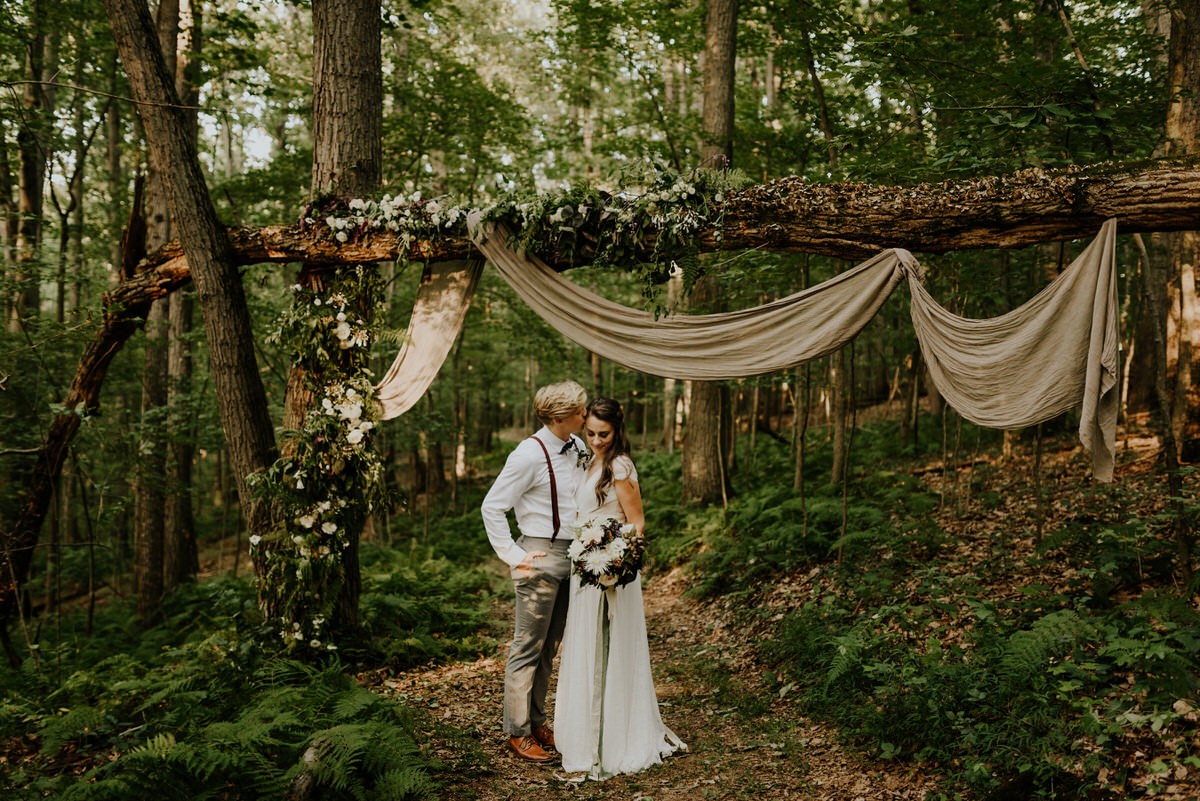 Bekah Kay Creative Maryland Wedding Photographer Forest Elopement 0199
