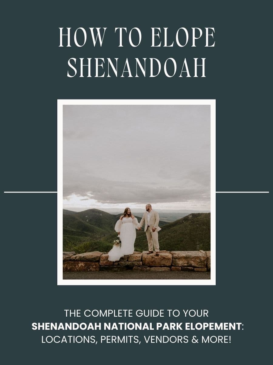 Guide to elopements in Shenandoah national park Virginia