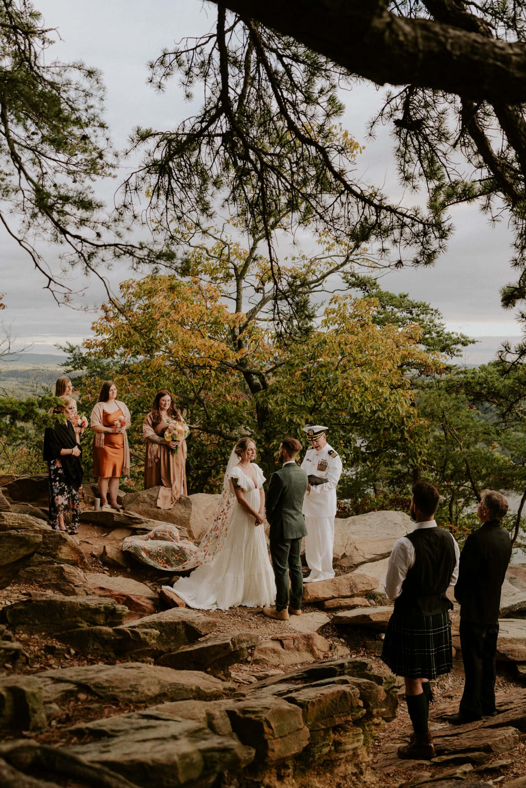 mountain wedding ceremony 