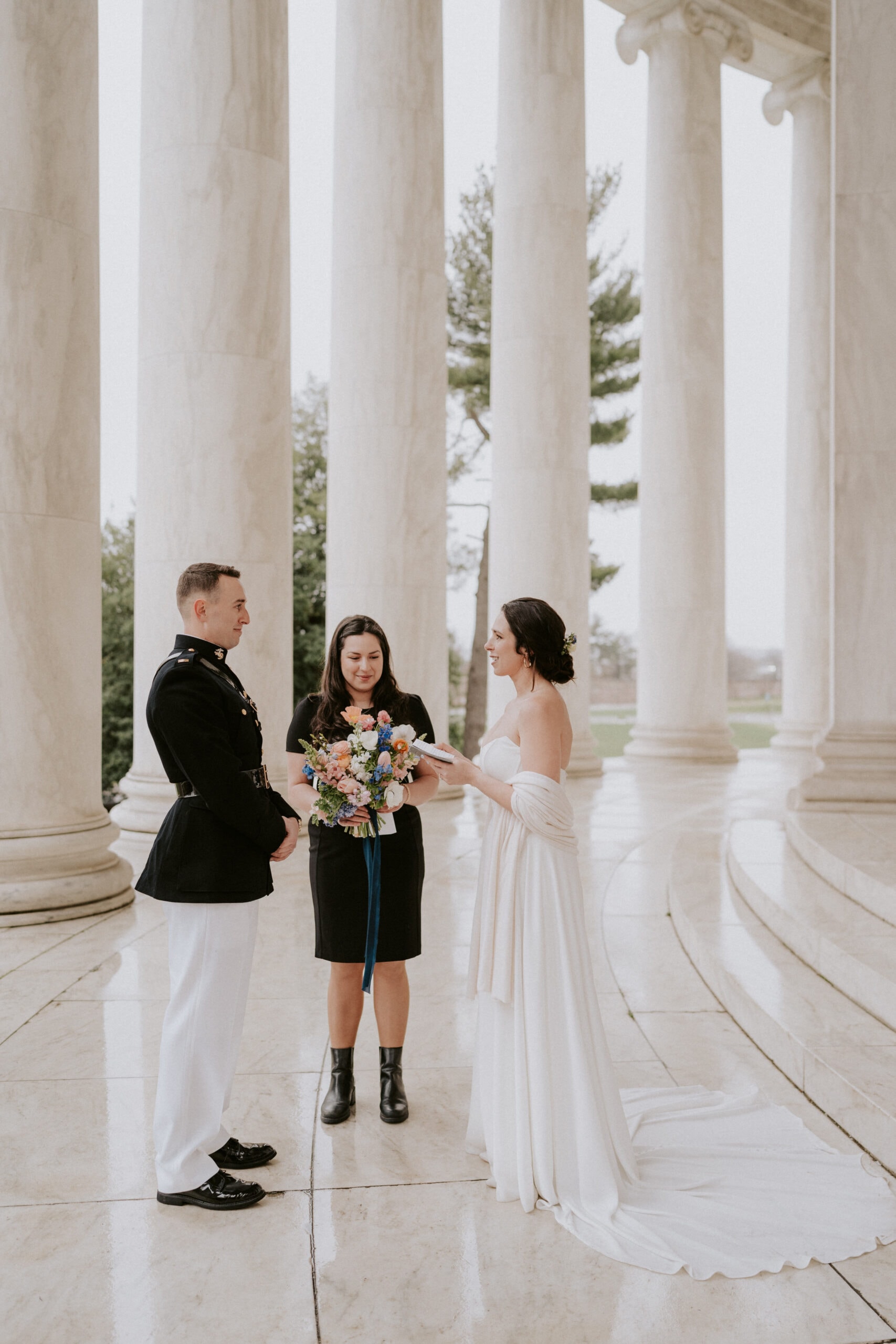 Jefferson memorial bride and groom vows