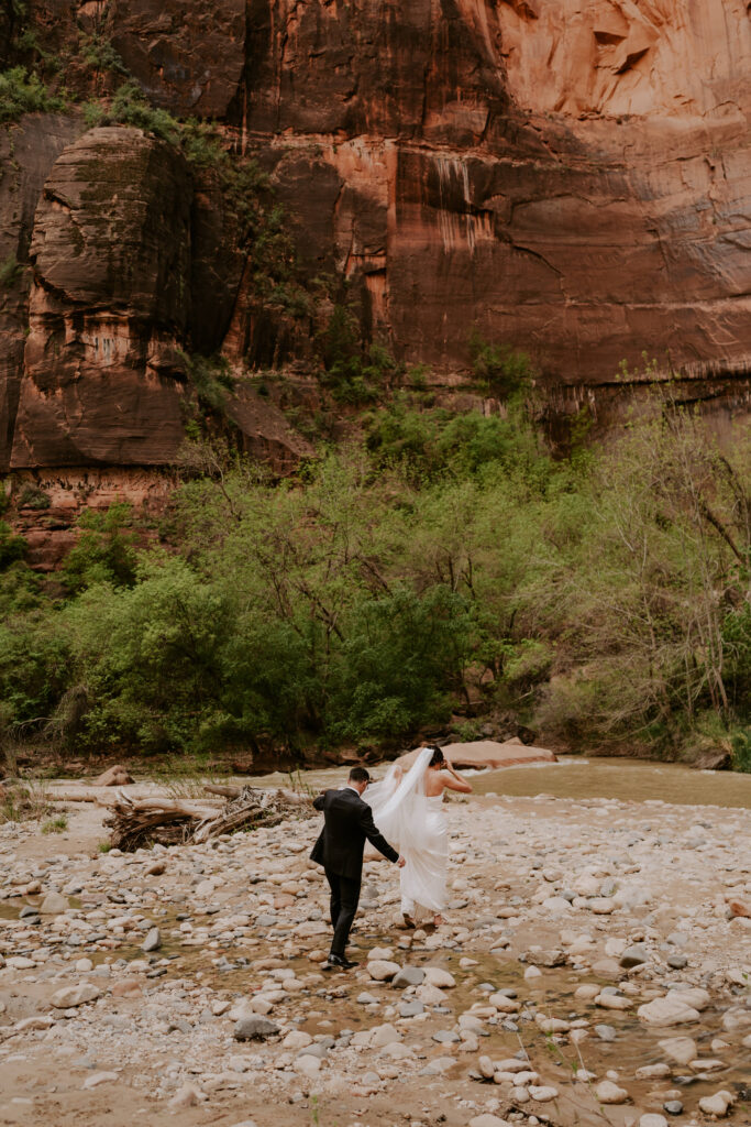 Temple of Sinawava Elopement in Zion National Park