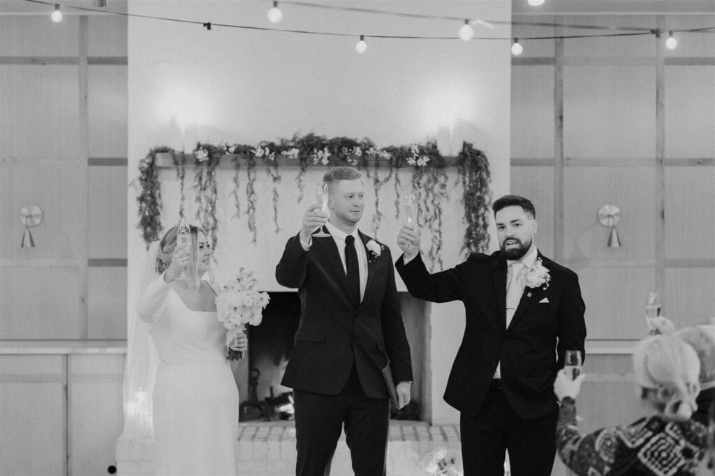 moody winter wedding ceremony at woodberry kitchen, baltimore