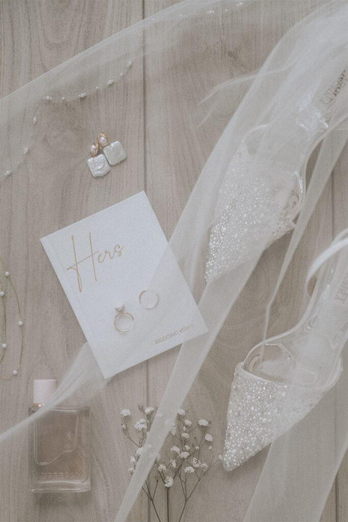 bridal detail flatlay