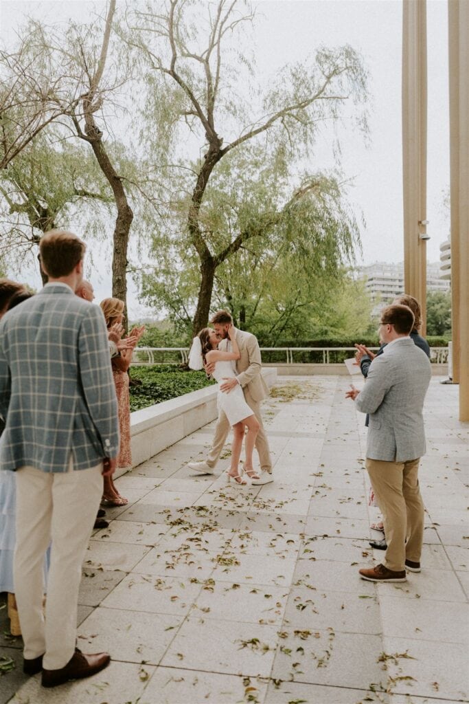 self officiated wedding ceremony at the kennedy center, washington dc