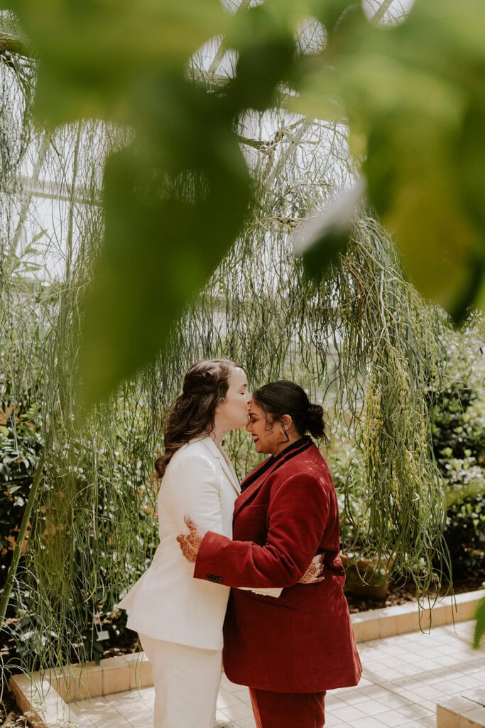 south asian wedding elopement at rawlings conservatory