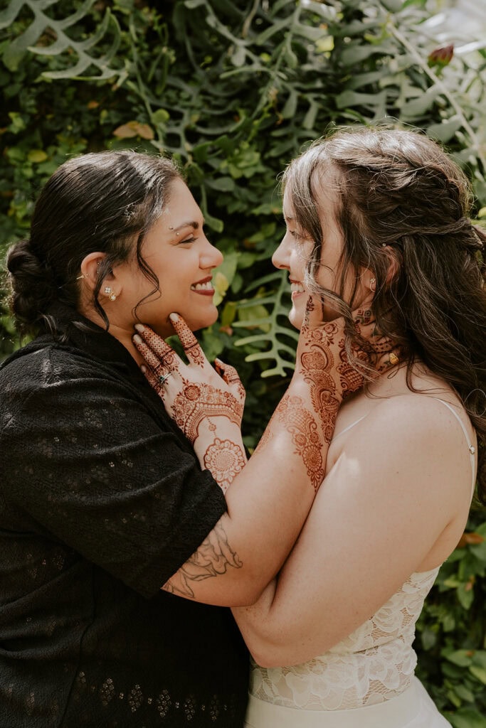 south asian wedding elopement at rawlings conservatory