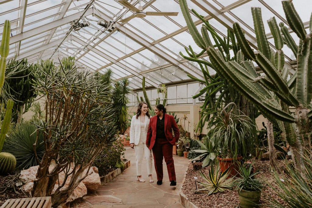 south asian wedding elopement at rawlings conservatory