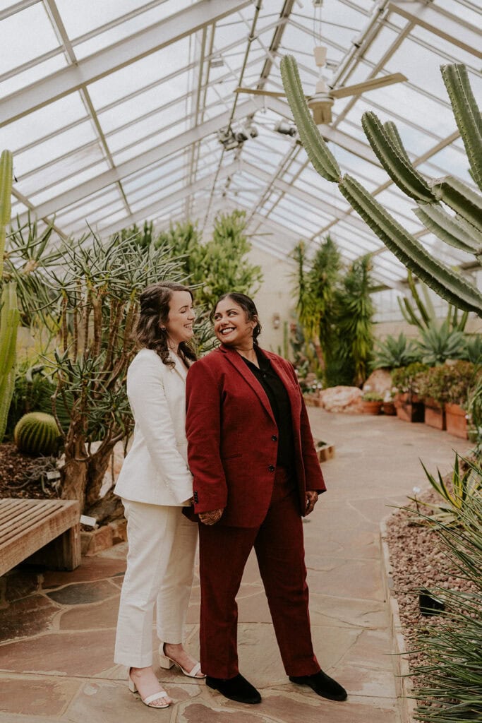 south asian wedding elopement at rawlings conservatory