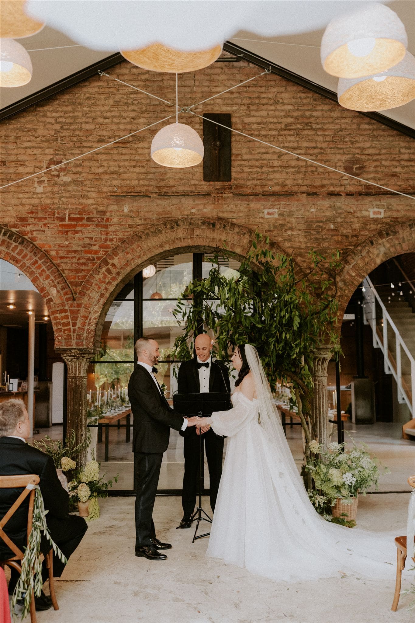 italian inspired wedding ceremony for a woodberry kitchen wedding in baltimore