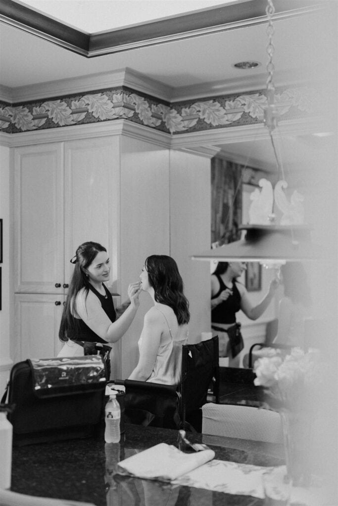 bride getting ready